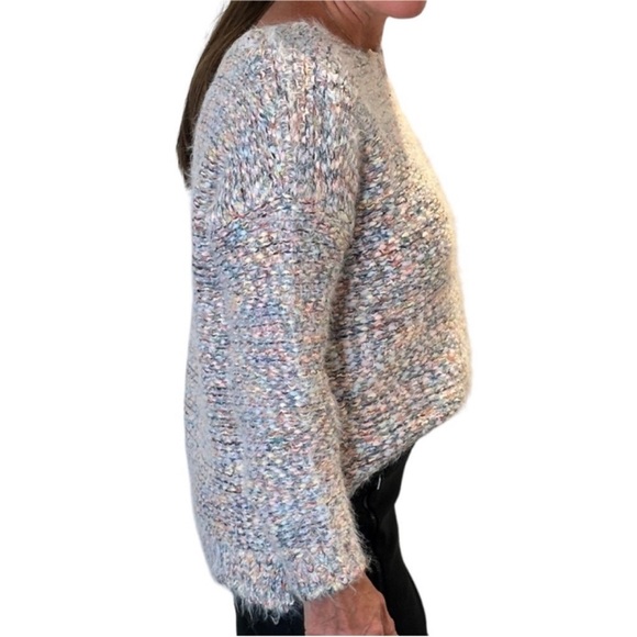 EASEL Multi pastel fuzzy sweater S/M - Picture 9 of 13